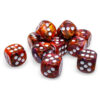 CHX27743b Chessex 27743 d6Cube 16mm Festive Symphony/white (12) Dice