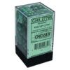 Chessex 27795 d6Cube 16mm Borealis Luminary Kelp/light green (12) Dice