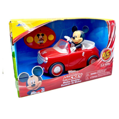 Jada Mickey Mouse RC Jada Toys Disney Junior Mickey Mouse Clubhouse Roadster RC Car, 7" Red
