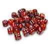 Chessex 27943 d6Cube 12mm Festive Symphony/white (36) Dice