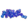 Chessex 27967 d6Cube 12mm Nebula Luminary Aura/white (36) Dice